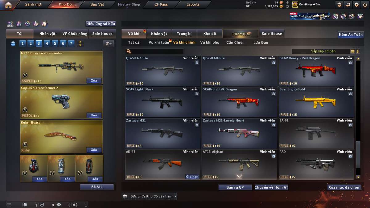 shop acc cf uy tin gia re